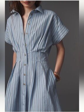Pilcro Bobbi short-sleeve waisted Dress